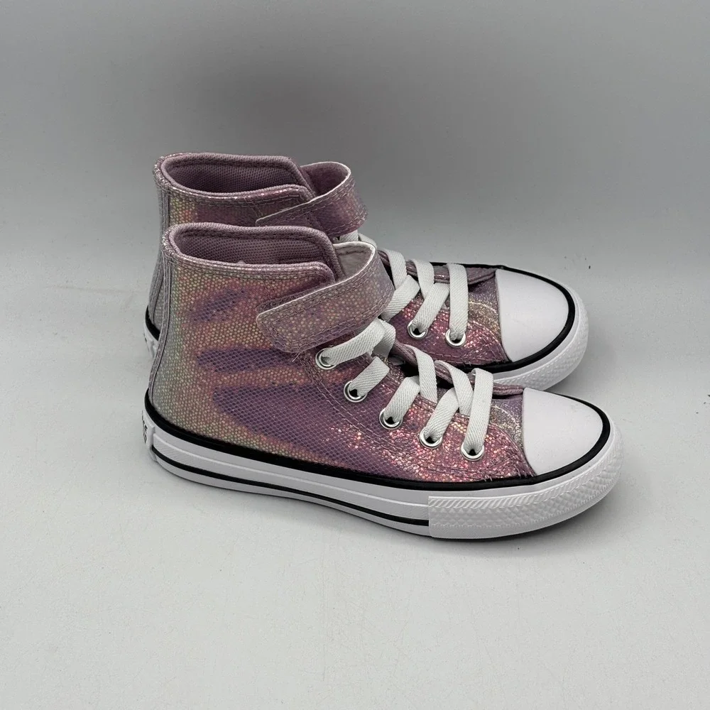 Converse Chuck Taylor All Star 1V Hi Shoes Kids Size 11 Lilac White A14343C